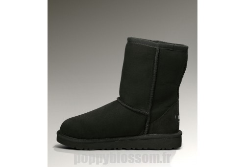 Le plus à la mode Ugg-037 Classic Short Noir Bottes